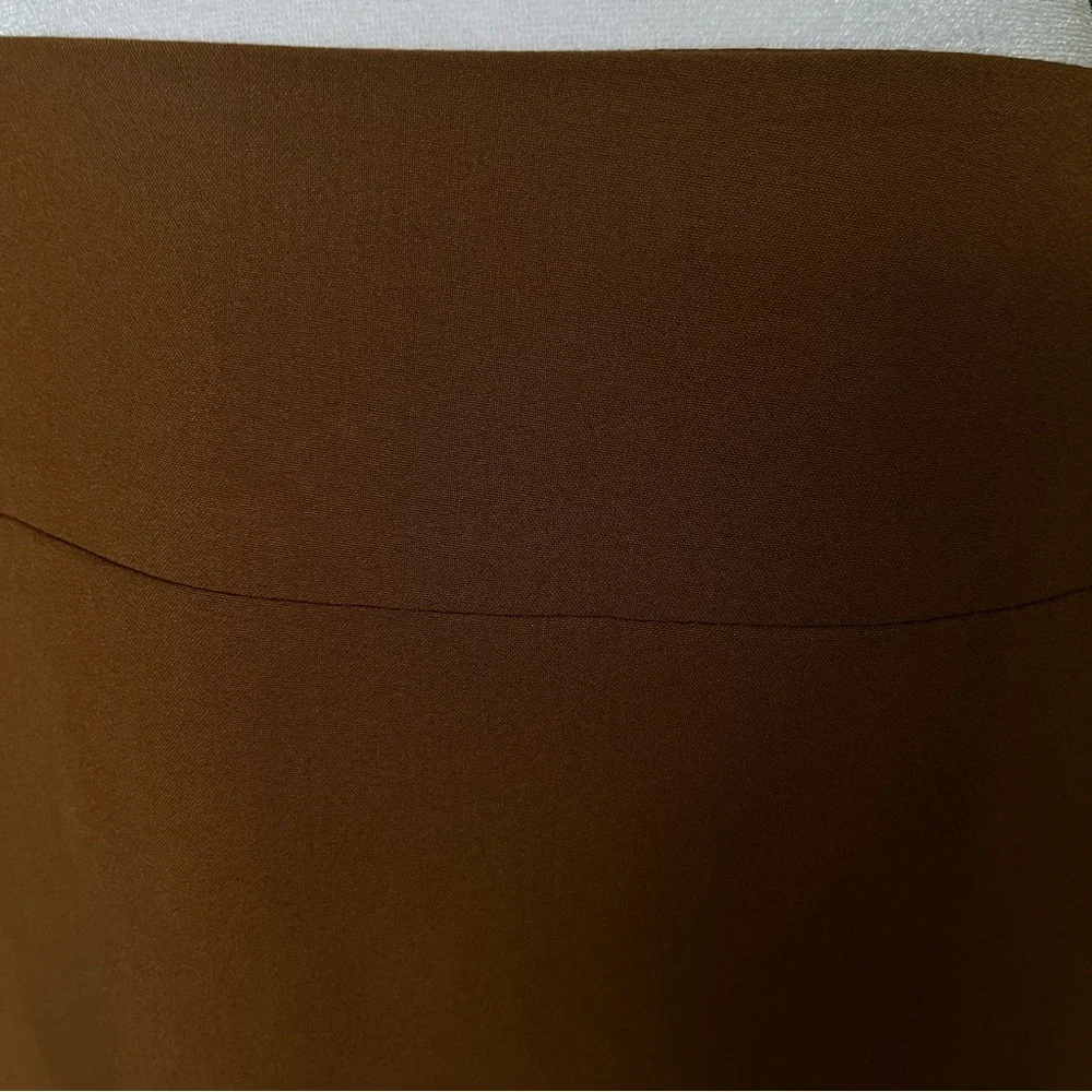 ALFANI Caramel Brown Classic Stretch Pencil Career Skirt 12